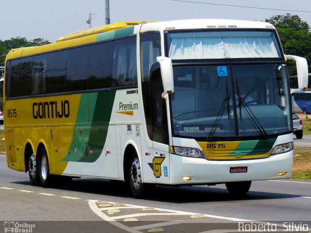 Empresa Gontijo de Transportes 11575 na cidade de Juatuba, Minas Gerais, Brasil, por Roberto  Silvio. ID da foto: 3151129.