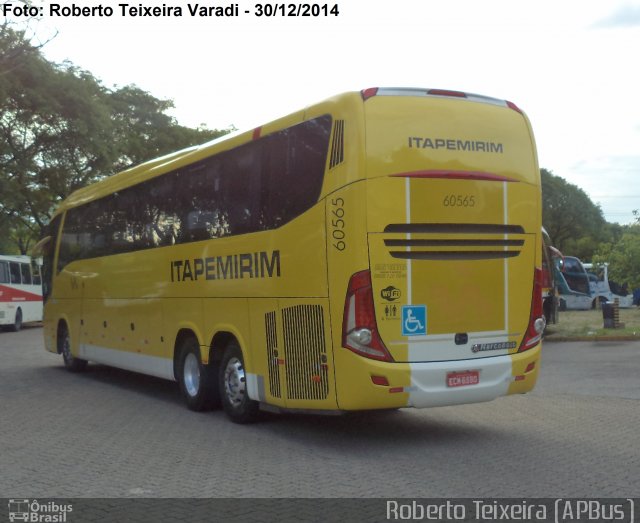 Viação Itapemirim 60565 na cidade de São Paulo, São Paulo, Brasil, por Roberto Teixeira. ID da foto: 3153209.