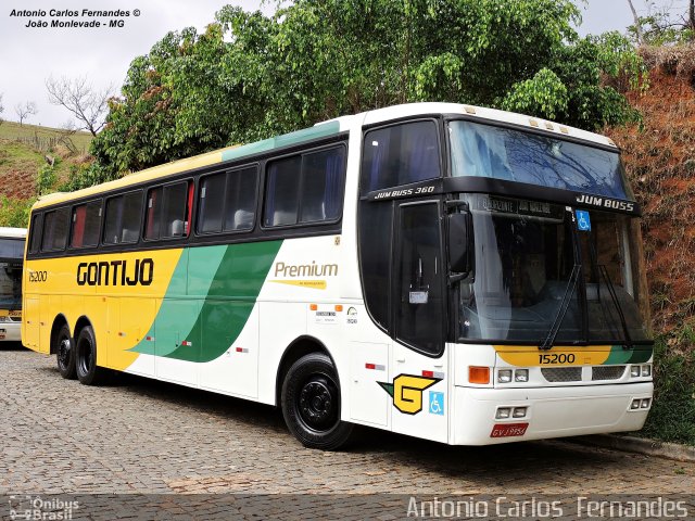 Empresa Gontijo de Transportes 15200 na cidade de João Monlevade, Minas Gerais, Brasil, por Antonio Carlos Fernandes. ID da foto: 3152144.