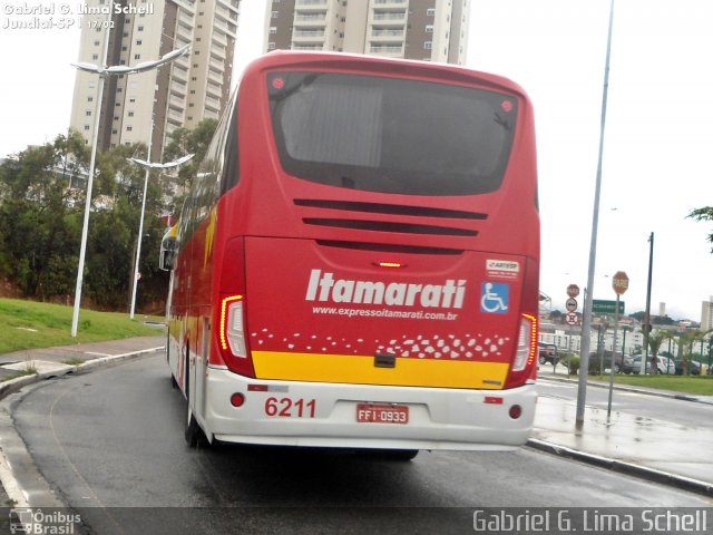Expresso Itamarati 6211 na cidade de Jundiaí, São Paulo, Brasil, por Gabriel Giacomin de Lima. Número da foto: #3152483.