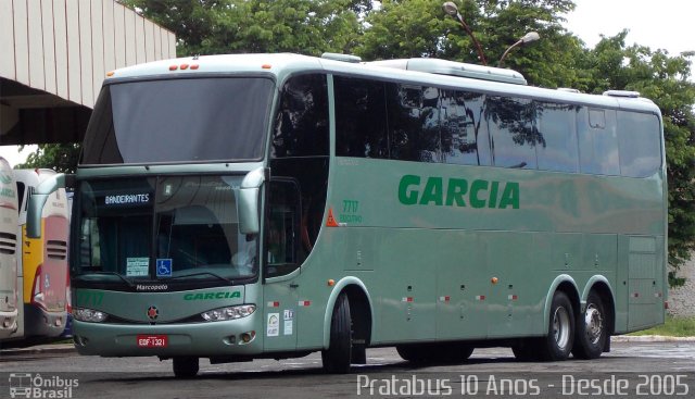 Viação Garcia 7717 na cidade de Ourinhos, São Paulo, Brasil, por Cristiano Soares da Silva. Número da foto: #3152143.