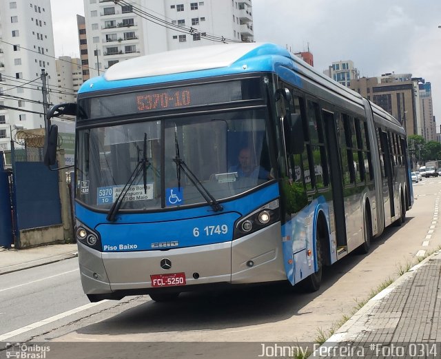 Viação Cidade Dutra 6 1749 na cidade de São Paulo, São Paulo, Brasil, por Johnny Ferreira. ID da foto: 3109267.