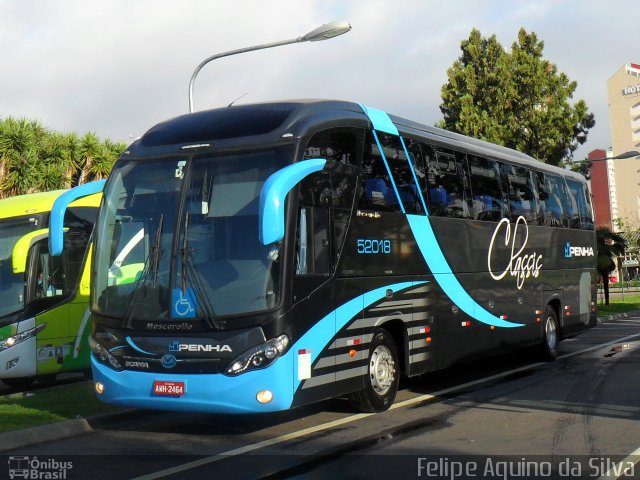 Empresa de Ônibus Nossa Senhora da Penha 52018 na cidade de Curitiba, Paraná, Brasil, por Felipe Aquino da Silva. ID da foto: 3108921.