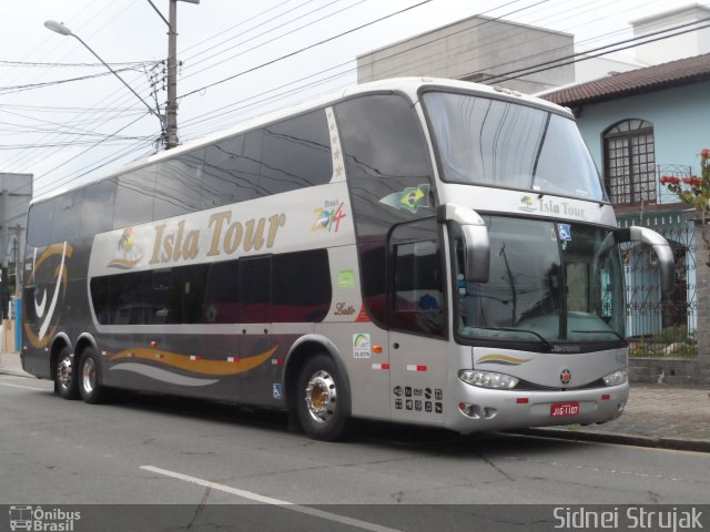 Isla Bus Transportes 1402 na cidade de Curitiba, Paraná, Brasil, por Sidnei Machado Strujak. Número da foto: #3109539.