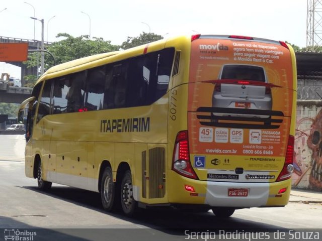 Viação Itapemirim 60775 na cidade de Rio de Janeiro, Rio de Janeiro, Brasil, por Sergio Rodrigues de Souza. ID da foto: 3109213.