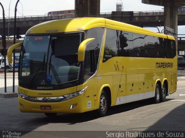 Viação Itapemirim 60783 na cidade de Rio de Janeiro, Rio de Janeiro, Brasil, por Sergio Rodrigues de Souza. ID da foto: 3109218.