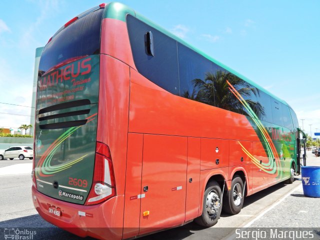 Matheus Transporte e Turismo 2609 na cidade de Aracaju, Sergipe, Brasil, por Sergio Marques . Número da foto: #3107507.