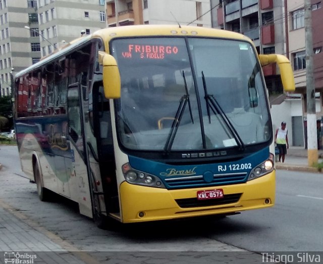 Brasil SA Transporte e Turismo RJ 122.002 na cidade de Nova Friburgo, Rio de Janeiro, Brasil, por Thiago Silva. Número da foto: #3154409.