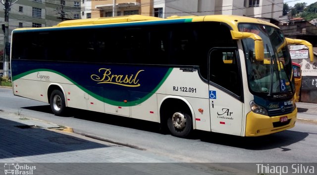 Brasil SA Transporte e Turismo RJ 122.091 na cidade de Nova Friburgo, Rio de Janeiro, Brasil, por Thiago Silva. Número da foto: #3154397.
