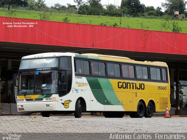 Empresa Gontijo de Transportes 15560 na cidade de João Monlevade, Minas Gerais, Brasil, por Antonio Carlos Fernandes. ID da foto: 3154971.