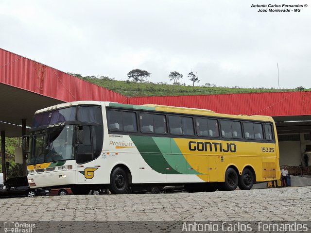 Empresa Gontijo de Transportes 15335 na cidade de João Monlevade, Minas Gerais, Brasil, por Antonio Carlos Fernandes. ID da foto: 3154965.