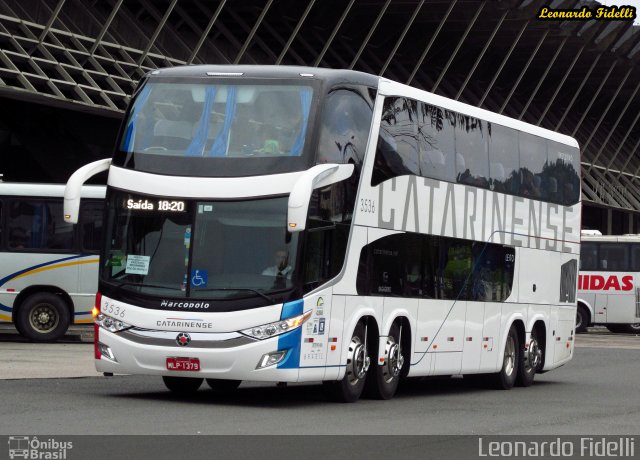 Auto Viação Catarinense 3536 na cidade de Florianópolis, Santa Catarina, Brasil, por Leonardo Fidelli. Número da foto: #3155641.