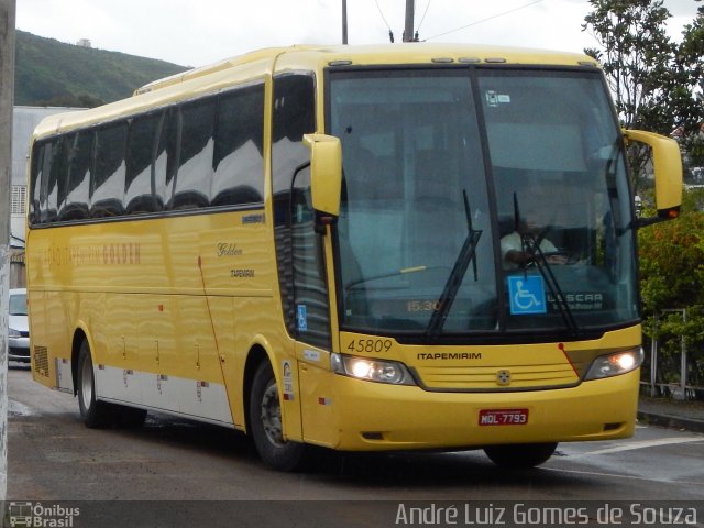 Viação Itapemirim 45809 na cidade de Juiz de Fora, Minas Gerais, Brasil, por André Luiz Gomes de Souza. ID da foto: 3158067.