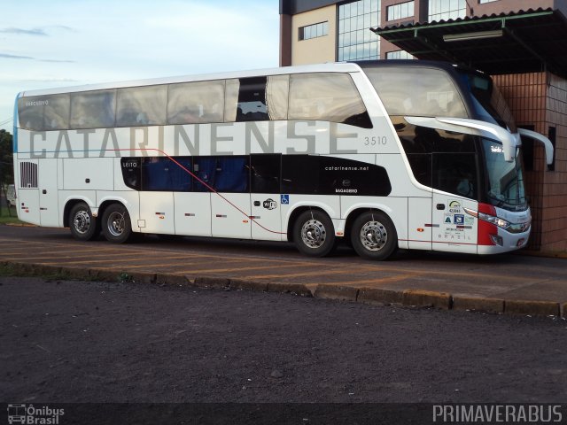 Auto Viação Catarinense 3510 na cidade de Cascavel, Paraná, Brasil, por Alexandre Rodrigo. ID da foto: 3157182.