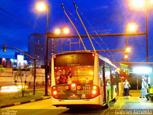 Metra - Sistema Metropolitano de Transporte 7212 na cidade de São Bernardo do Campo, São Paulo, Brasil, por Gabriel Almeida. Número da foto: #3156281.