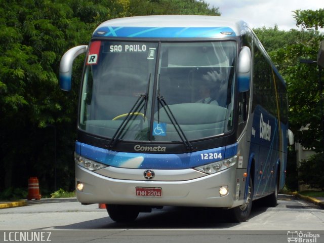 Viação Cometa 12204 na cidade de São Bernardo do Campo, São Paulo, Brasil, por Luis Nunez. Número da foto: #3157495.