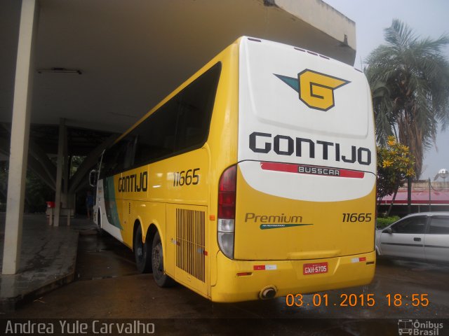 Empresa Gontijo de Transportes 11665 na cidade de Paranaíba, Mato Grosso do Sul, Brasil, por Andrea Yule Carvalho. Número da foto: #3158006.