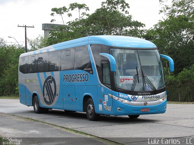 Auto Viação Progresso 6080 na cidade de Recife, Pernambuco, Brasil, por Luiz Carlos de Santana. Número da foto: #3157471.