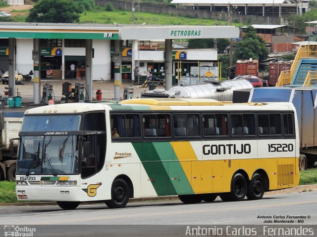 Empresa Gontijo de Transportes 15220 na cidade de João Monlevade, Minas Gerais, Brasil, por Antonio Carlos Fernandes. ID da foto: 3157728.