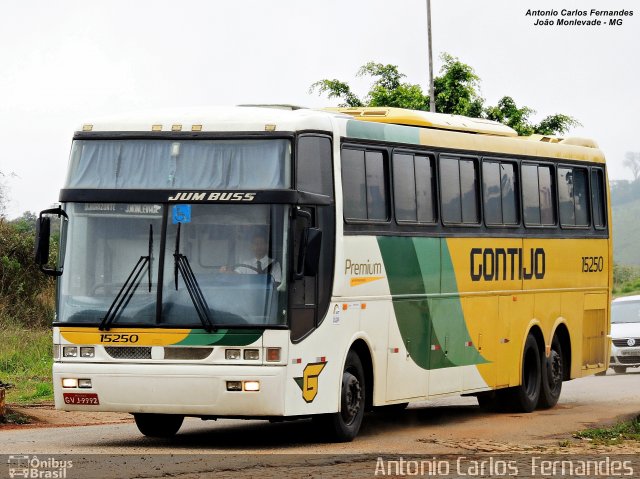 Empresa Gontijo de Transportes 15250 na cidade de João Monlevade, Minas Gerais, Brasil, por Antonio Carlos Fernandes. ID da foto: 3159243.