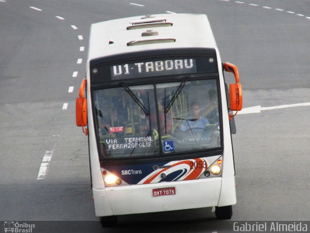 SBC Trans 2053 na cidade de São Bernardo do Campo, São Paulo, Brasil, por Gabriel Almeida. ID da foto: 3161430.