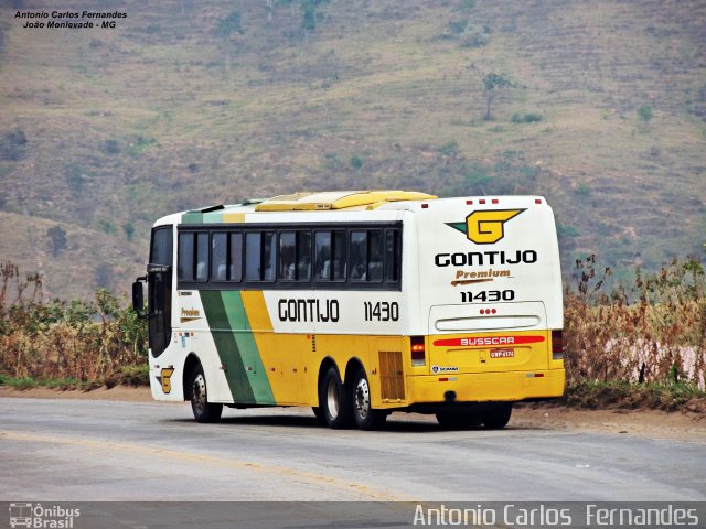 Empresa Gontijo de Transportes 11430 na cidade de João Monlevade, Minas Gerais, Brasil, por Antonio Carlos Fernandes. ID da foto: 3159234.