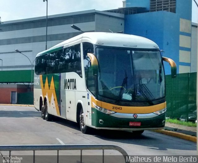 Viação Motta 31343 na cidade de São Paulo, São Paulo, Brasil, por Matheus de Melo Bento. Número da foto: #3161331.
