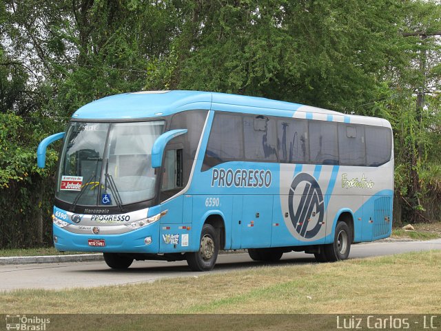 Auto Viação Progresso 6590 na cidade de Recife, Pernambuco, Brasil, por Luiz Carlos de Santana. Número da foto: #3160103.