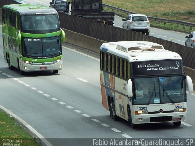 VCL - Viagens Carambeí 3302 na cidade de Aparecida, São Paulo, Brasil, por Fabio Alcantara. Número da foto: #3161114.