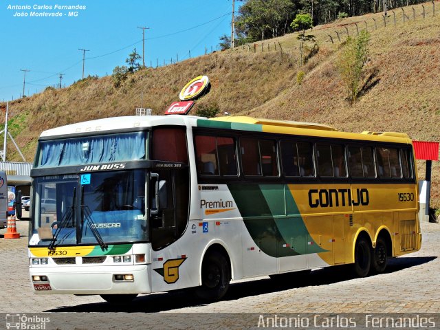 Empresa Gontijo de Transportes 15530 na cidade de João Monlevade, Minas Gerais, Brasil, por Antonio Carlos Fernandes. ID da foto: 3159248.