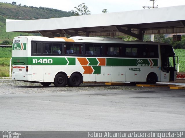 Cia. São Geraldo de Viação 11480 na cidade de Roseira, São Paulo, Brasil, por Fabio Alcantara. ID da foto: 3161021.