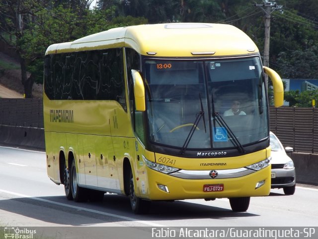 Viação Itapemirim 60741 na cidade de Guaratinguetá, São Paulo, Brasil, por Fabio Alcantara. Número da foto: #3161327.