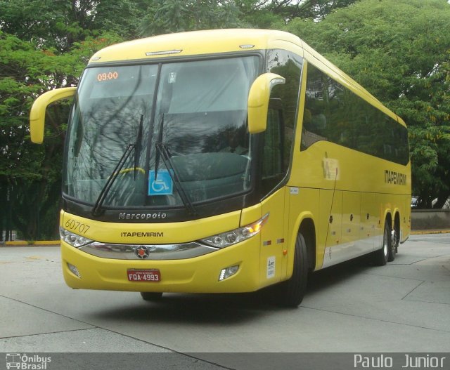 Viação Itapemirim 60707 na cidade de São Paulo, São Paulo, Brasil, por Paulo  Junior. ID da foto: 3159955.