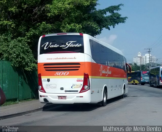 Viação Vale do Tietê 800 na cidade de São Paulo, São Paulo, Brasil, por Matheus de Melo Bento. ID da foto: 3161349.