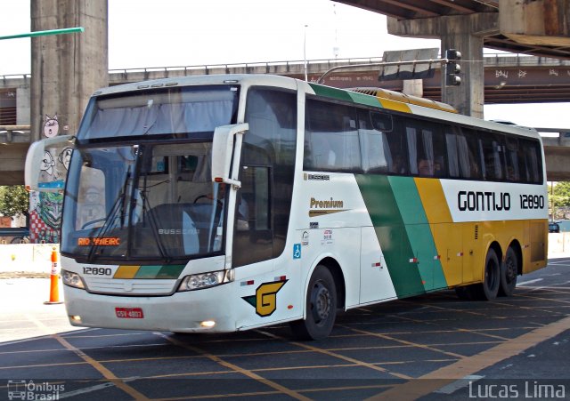 Empresa Gontijo de Transportes 12890 na cidade de Rio de Janeiro, Rio de Janeiro, Brasil, por Lucas Lima. Número da foto: #3161291.