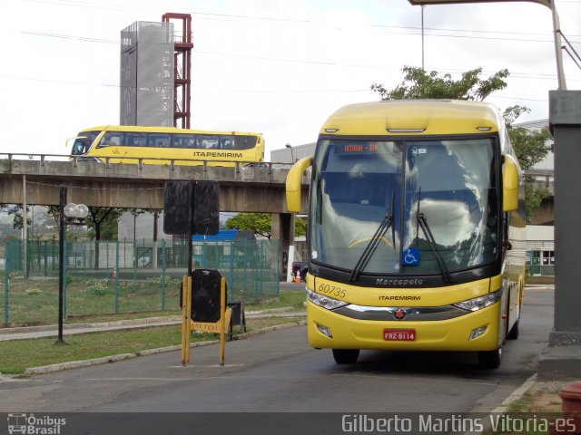 Viação Itapemirim 60735 na cidade de Vitória, Espírito Santo, Brasil, por Gilberto Martins. ID da foto: 3161203.