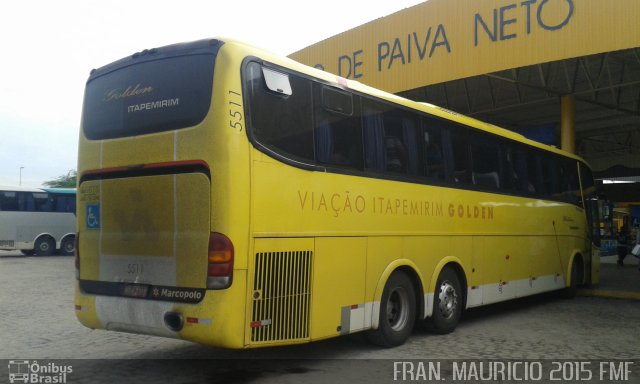 Viação Itapemirim 5511 na cidade de Petrolina, Pernambuco, Brasil, por Francisco Mauricio Freire. ID da foto: 3159146.