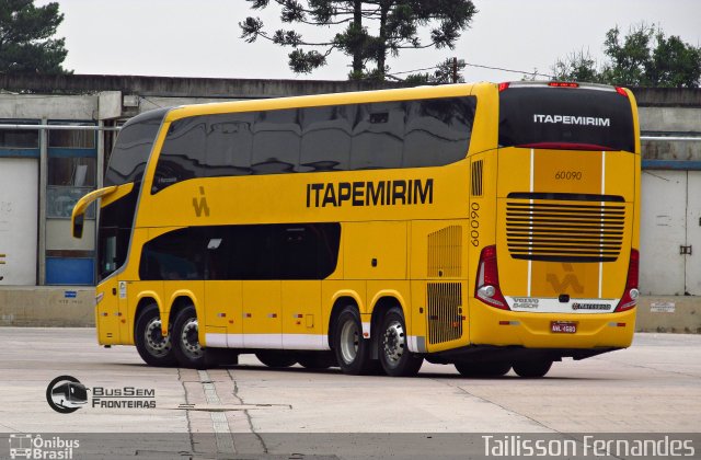 Viação Itapemirim 60090 na cidade de Curitiba, Paraná, Brasil, por Tailisson Fernandes. Número da foto: #3162806.