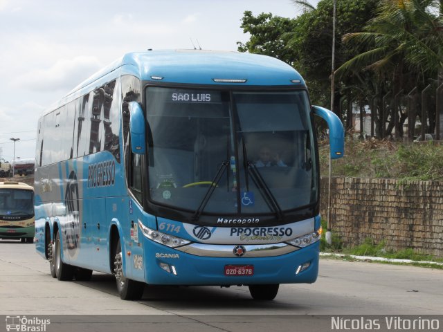 Auto Viação Progresso 6114 na cidade de Natal, Rio Grande do Norte, Brasil, por Nícolas Vitorino Lopes. Número da foto: #3162409.