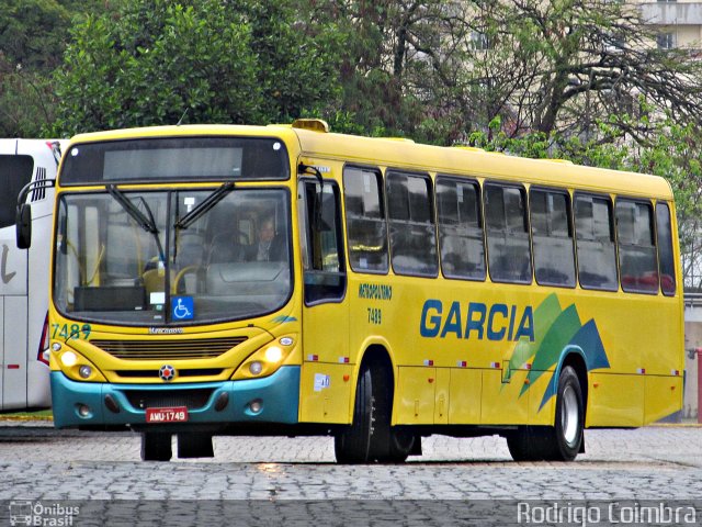 Viação Garcia 7489 na cidade de Londrina, Paraná, Brasil, por Rodrigo Coimbra. Número da foto: #3163994.