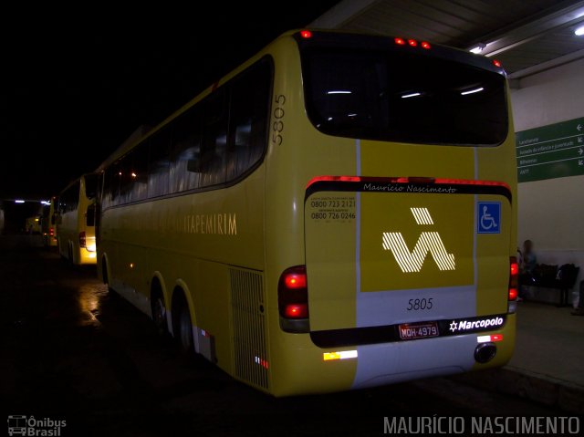 Viação Itapemirim 5805 na cidade de Belo Horizonte, Minas Gerais, Brasil, por Maurício Nascimento. Número da foto: #3164232.