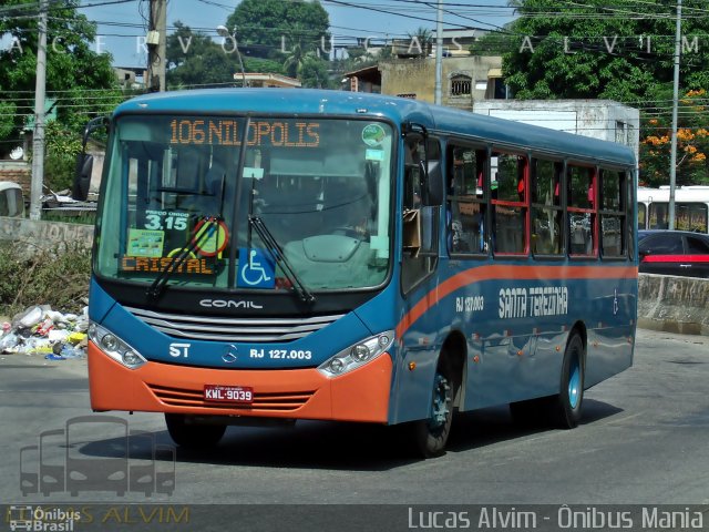 Empresa Santa Terezinha RJ 127.003 na cidade de São João de Meriti, Rio de Janeiro, Brasil, por Lucas Alvim. ID da foto: 3164144.