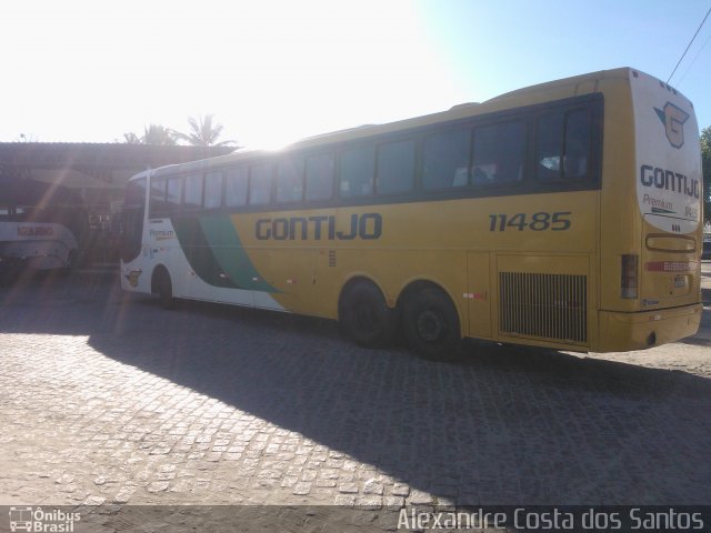 Empresa Gontijo de Transportes 11485 na cidade de Prado, Bahia, Brasil, por Alexandre Costa dos Santos. ID da foto: 3162082.