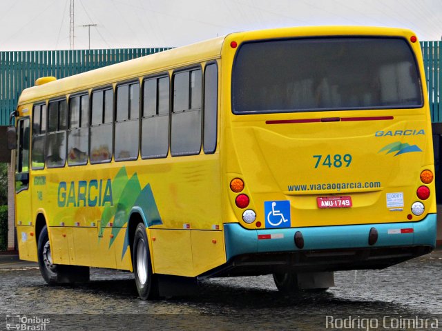 Viação Garcia 7489 na cidade de Londrina, Paraná, Brasil, por Rodrigo Coimbra. Número da foto: #3164010.