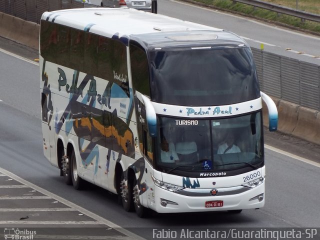 Pedra Azul Turismo 26000 na cidade de Aparecida, São Paulo, Brasil, por Fabio Alcantara. Número da foto: #3163672.