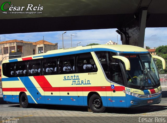 Santa Maria 385 na cidade de Belo Horizonte, Minas Gerais, Brasil, por César Ônibus. Número da foto: #3166809.