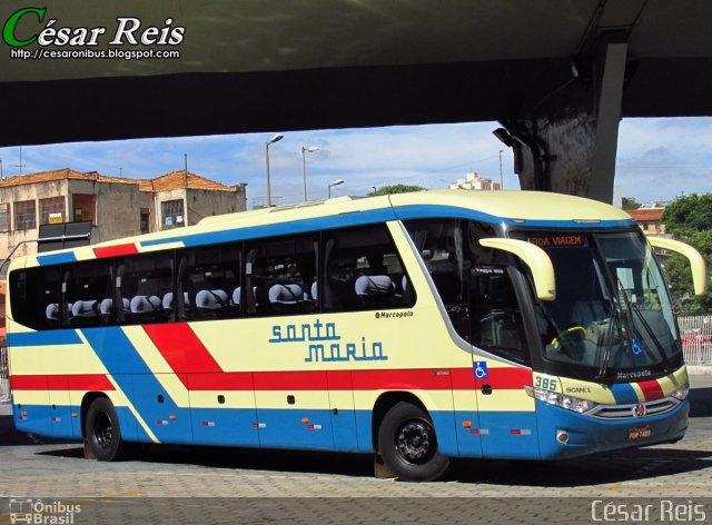 Santa Maria 385 na cidade de Belo Horizonte, Minas Gerais, Brasil, por César Ônibus. ID da foto: 3166809.