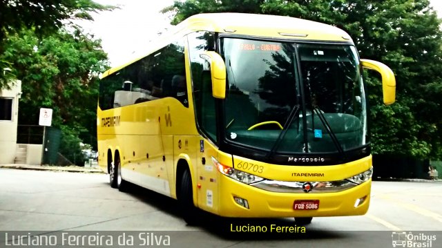 Viação Itapemirim 60703 na cidade de São Paulo, São Paulo, Brasil, por Luciano Ferreira da Silva. Número da foto: #3166891.