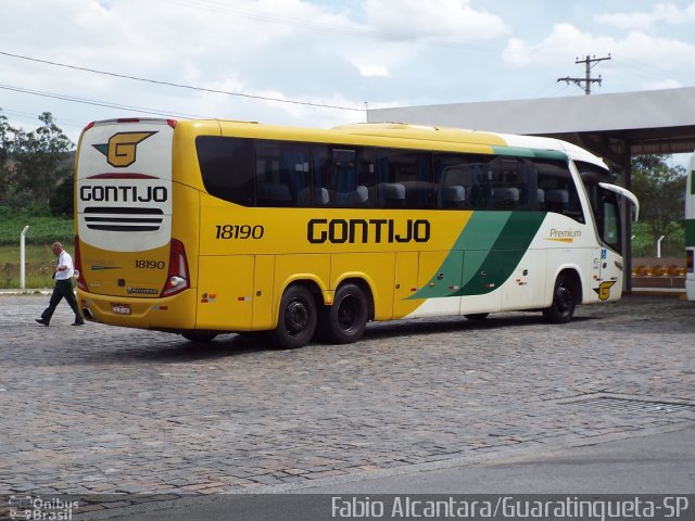 Empresa Gontijo de Transportes 18190 na cidade de Roseira, São Paulo, Brasil, por Fabio Alcantara. Número da foto: #3166558.