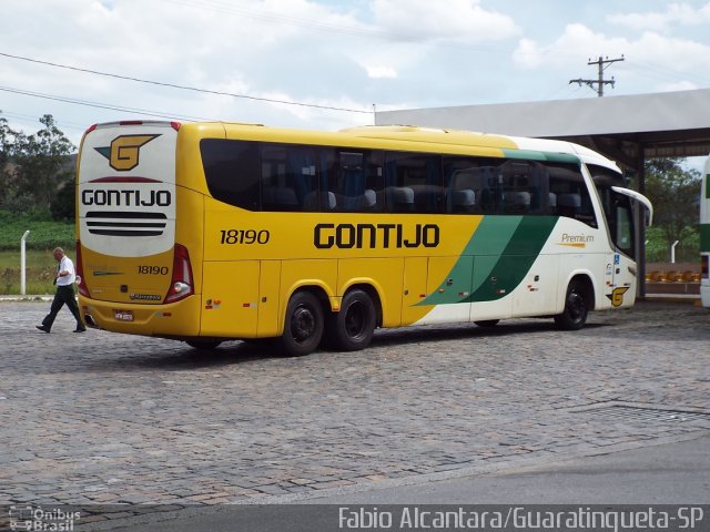 Empresa Gontijo de Transportes 18190 na cidade de Roseira, São Paulo, Brasil, por Fabio Alcantara. ID da foto: 3166558.